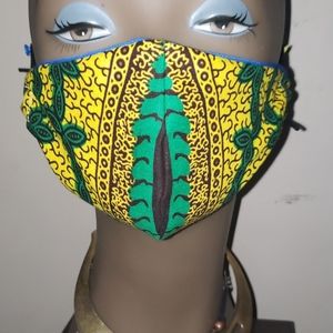 Face mask jamaican colors